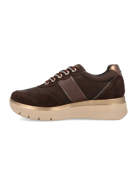 Impronte Serenissima Active Velours-Sneaker mit Keilabsatz